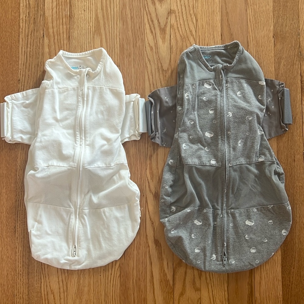 2 Small Snoo sleep sacks